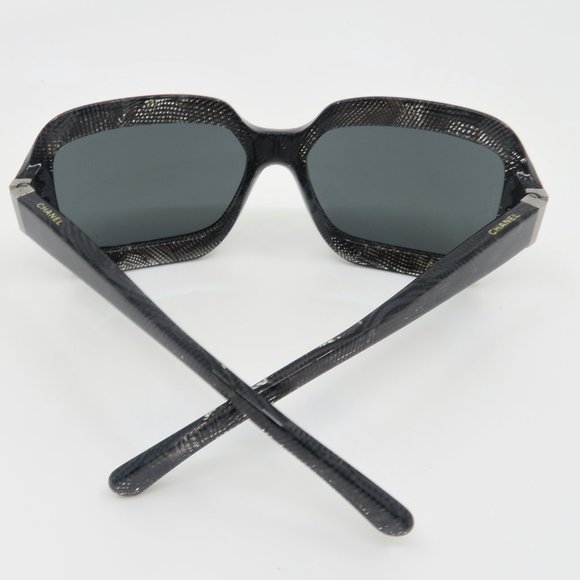 Chanel 5155 c.1153/3F Black Lace New Sunglasses - Picture 9 of 10